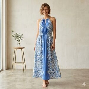 mauve maxi dress casual Rosalie Floral Chiffon Maxi Dress - Purple
